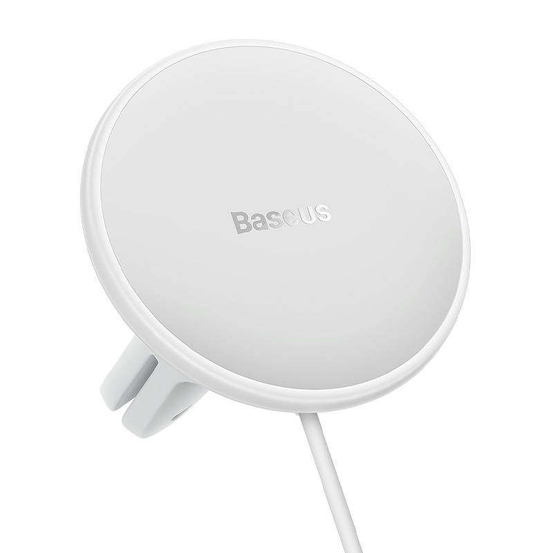 Baseus CW01 magnetni držač za auto telefon na ventilacijsku rešetku s auto punjačem USB-C, 15W + 25W (bijeli)