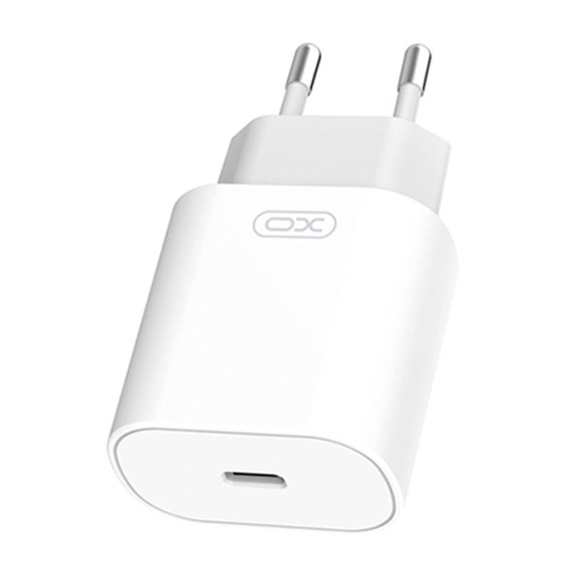 Zidni punjač XO L91, USB-C, 25W + USB-C na Lightning kabel (bijeli)