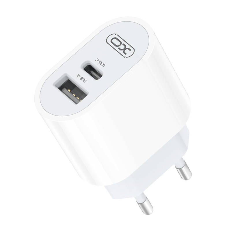 Zidni punjač XO L97, 1x USB, USB-C (bijeli)