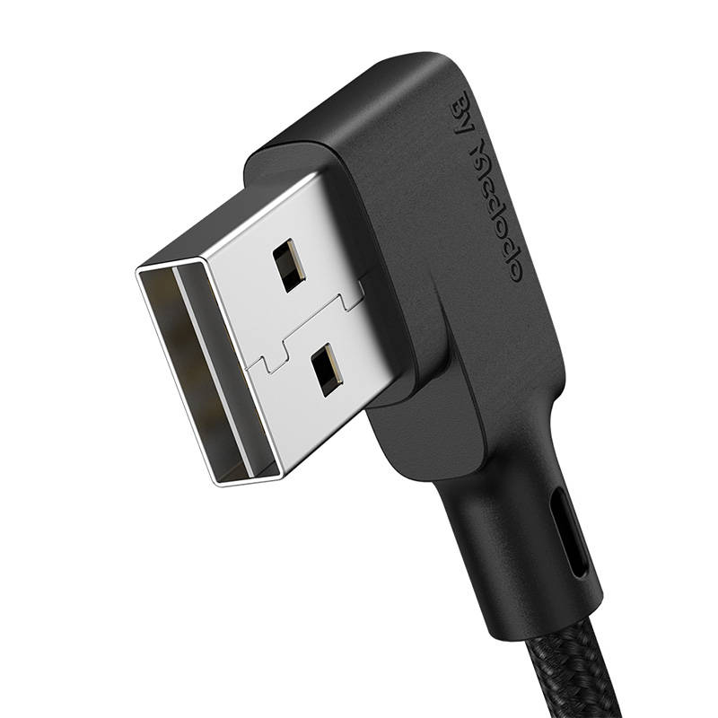 USB na USB-C kabel, Mcdodo CA-7310, kutni, 1,8 m (crni)