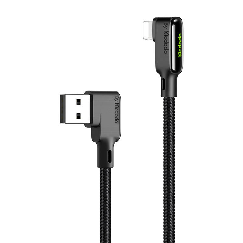 USB na Lightning kabel, Mcdodo CA-7510, kutni, 1,2 m (crni)