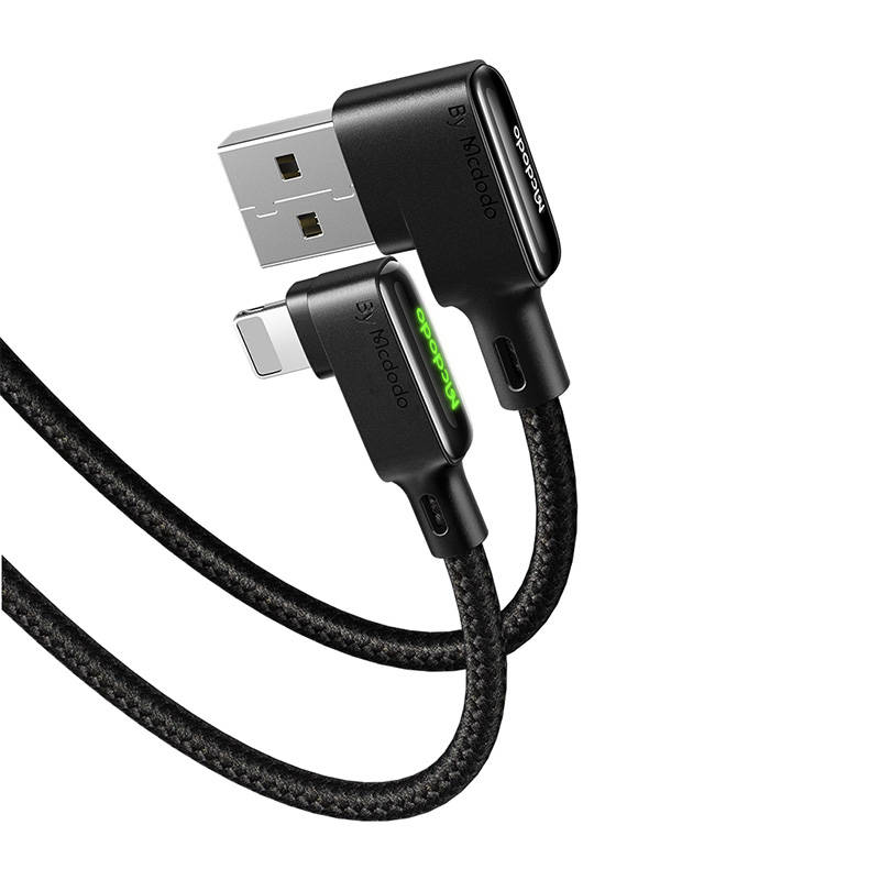 USB na Lightning kabel, Mcdodo CA-7510, kutni, 1,2 m (crni)