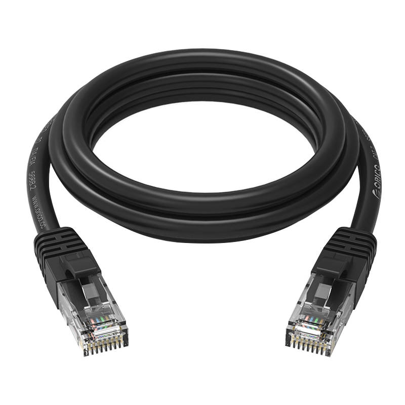 Orico RJ45 Cat.6 okrugli Ethernet mrežni kabel 1m (crni)