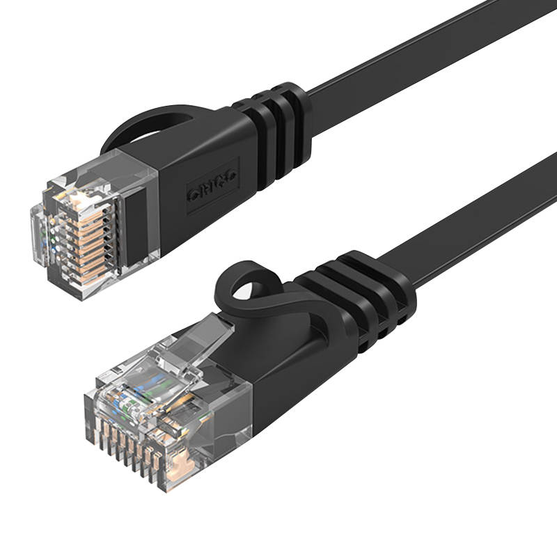 Orico RJ45 Cat.6 Flat Ethernet mrežni kabel 1m (crni)