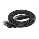 Orico RJ45 Cat.6 Flat Ethernet mrežni kabel 1m (crni)