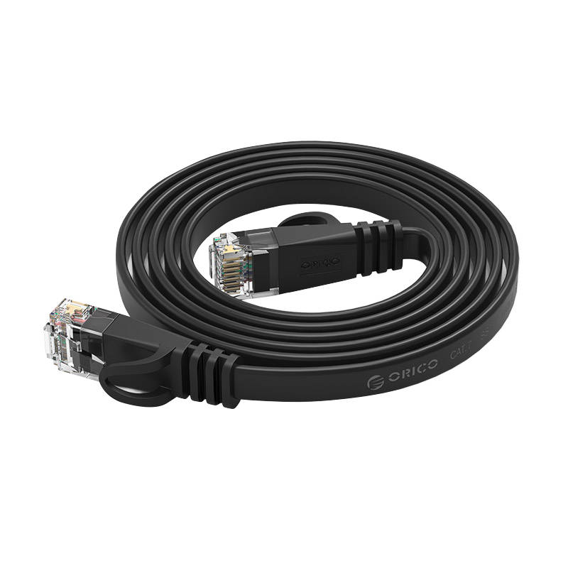 Orico RJ45 Cat.6 Flat Ethernet mrežni kabel 10m (crni)