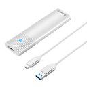 M.2 SATA vanjsko kućište diska, Orico PWM2-WH-EP, USB-C, 5Gbps (srebrni)