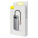 Hub 6u1 Baseus StarJoy serija, USB-C do 3x USB 3.0 + HDMI + USB-C PD + RJ45