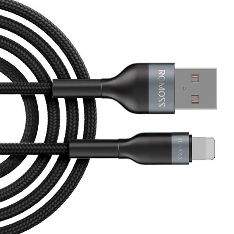 USB kabel za Lightning Romoss CB12B 2.4A 1m (crni)