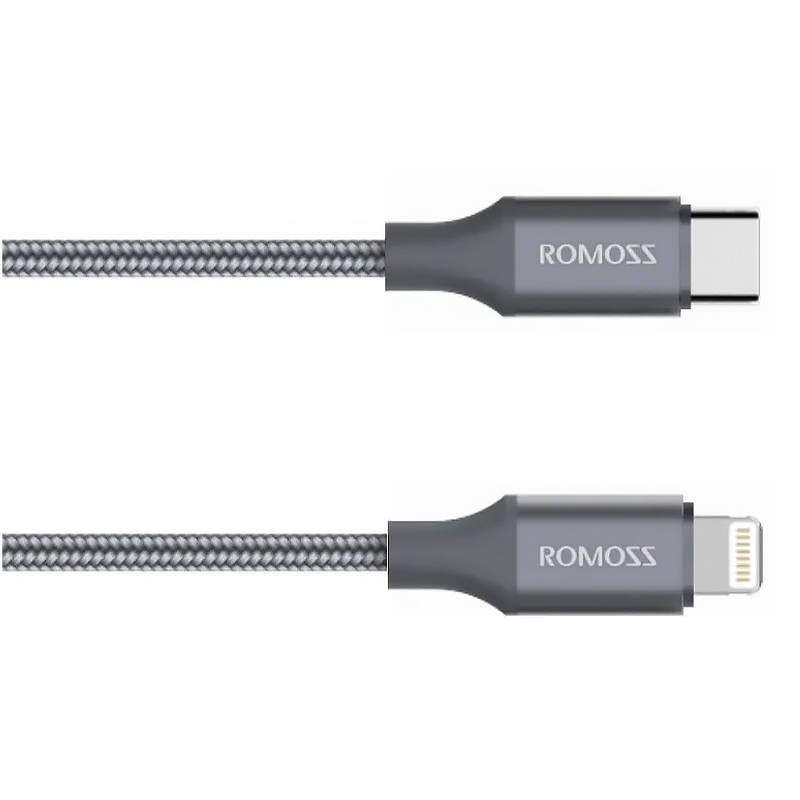 USB-C na Lightning kabel Romoss CB1737, 27W, 1m (sivo)