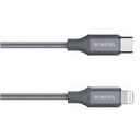 USB-C na Lightning kabel Romoss CB1737, 27W, 1m (sivo)