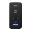 Zidni punjač Blitzwolf BW-S23, 3x USB-C, USB-A, GaN, 100W (crni)