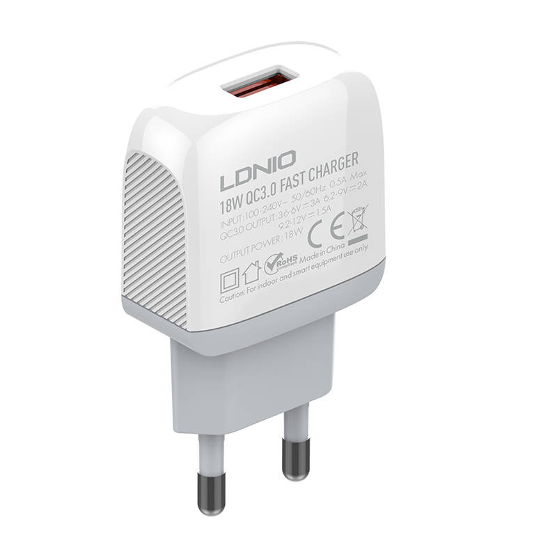 Zidni punjač LDNIO A1307Q 18W + MicroUSB kabel