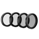 TELESIN Set filtera CPL/ND8/ND16/ND32 za DJI Action 3