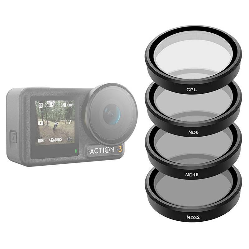 TELESIN Set filtera CPL/ND8/ND16/ND32 za DJI Action 3