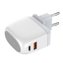 Zidni punjač LDNIO A2522C USB, USB-C 30W + USB-C kabel