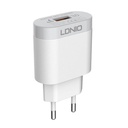 Zidni punjač LDNIO A303Q USB 18W + Lightning kabel