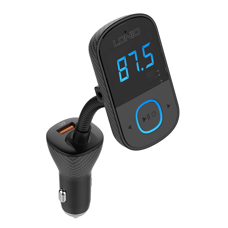 LDNIO Bluetooth C705Q 2USB, USB-C odašiljač FM + MicroUSB kabel