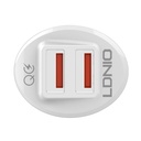 LDNIO C511Q 2USB Auto punjač + MicroUSB kabel