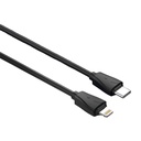 LDNIO C510Q USB, USB-C Auto punjač + USB-C - Lightning kabel