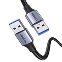 USB3.0 kabel muški USB-A na muški USB-A UGREEN 2A, 0,5 m (crni)