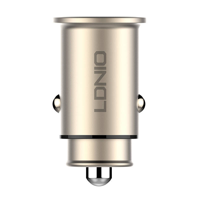 LDNIO C506Q USB, USB-C auto punjač + USB-C - Lightning kabel