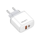 Zidni punjač LDNIO A2526C USB, USB-C 45W + USB-C - USB-C kabel