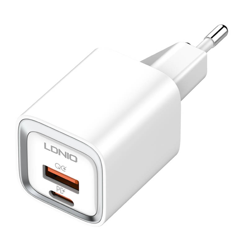 Zidni punjač LDNIO A2318C USB, USB-C 20W + USB-C - Lightning kabel