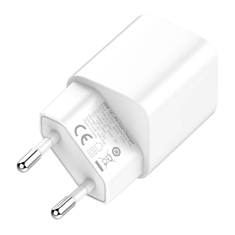 Zidni punjač LDNIO A2318C USB, USB-C 20W + USB-C - Lightning kabel