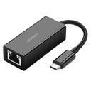 Vanjski Gigabit Ethernet adapter USB-C muški UGREEN (crni)