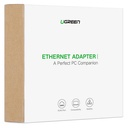 Vanjski Gigabit Ethernet adapter USB-C muški UGREEN (crni)