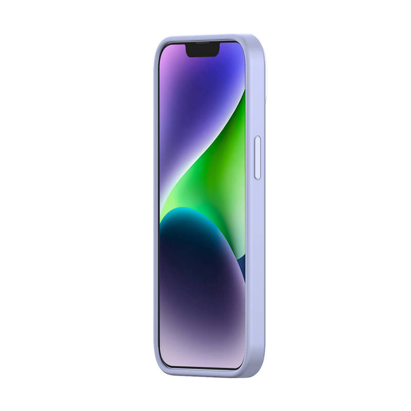 Baseus Liquid Silica Gel Case za iPhone 14 Plus (lavanda)+ kaljeno staklo + set za čišćenje