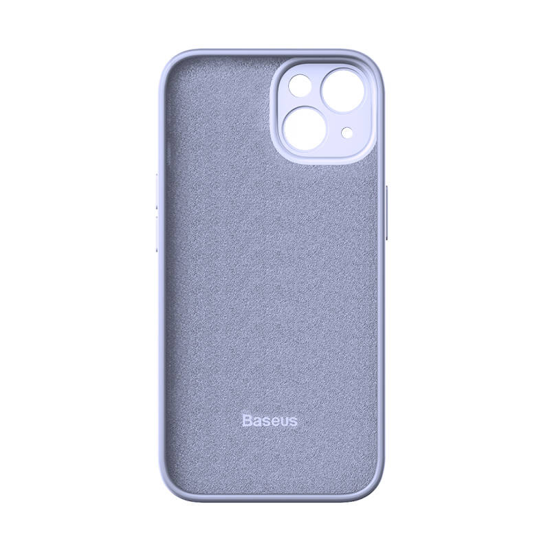 Baseus Liquid Silica Gel Case za iPhone 14 Plus (lavanda)+ kaljeno staklo + set za čišćenje