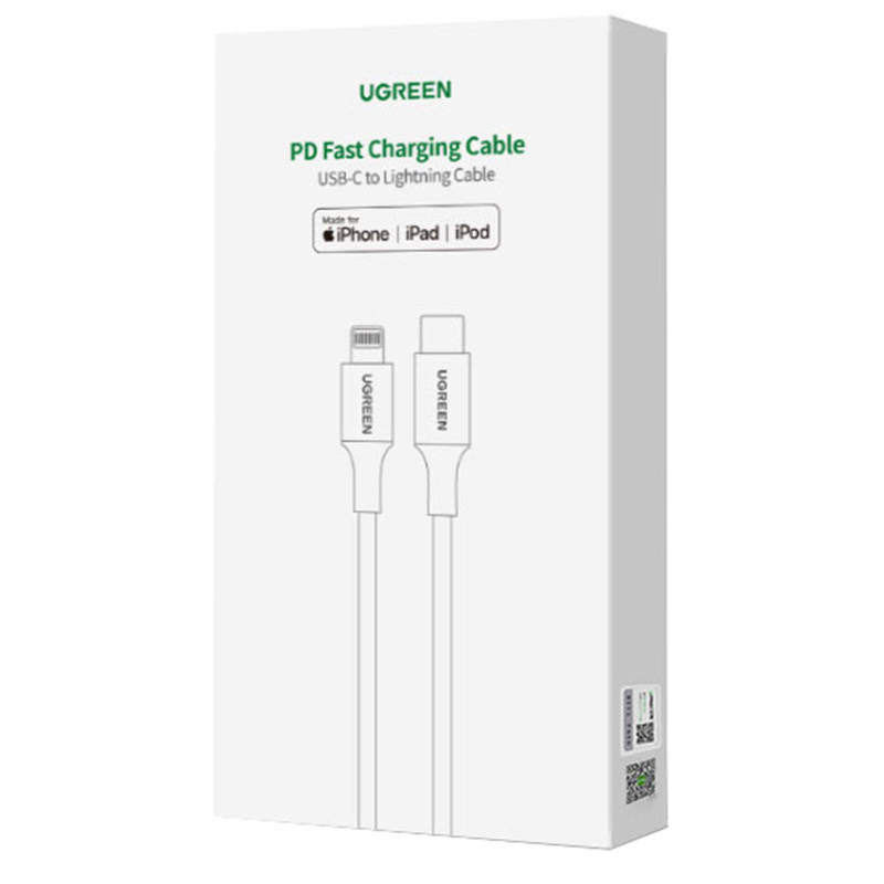 Kabel Lightning na USB-C UGREEN PD 3A US304, 2m