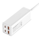 Razdjelnik s 1 AC utičnicom, 2x USB, 2x USB-C LDNIO SC1418, EU/US, 2500W (bijeli)