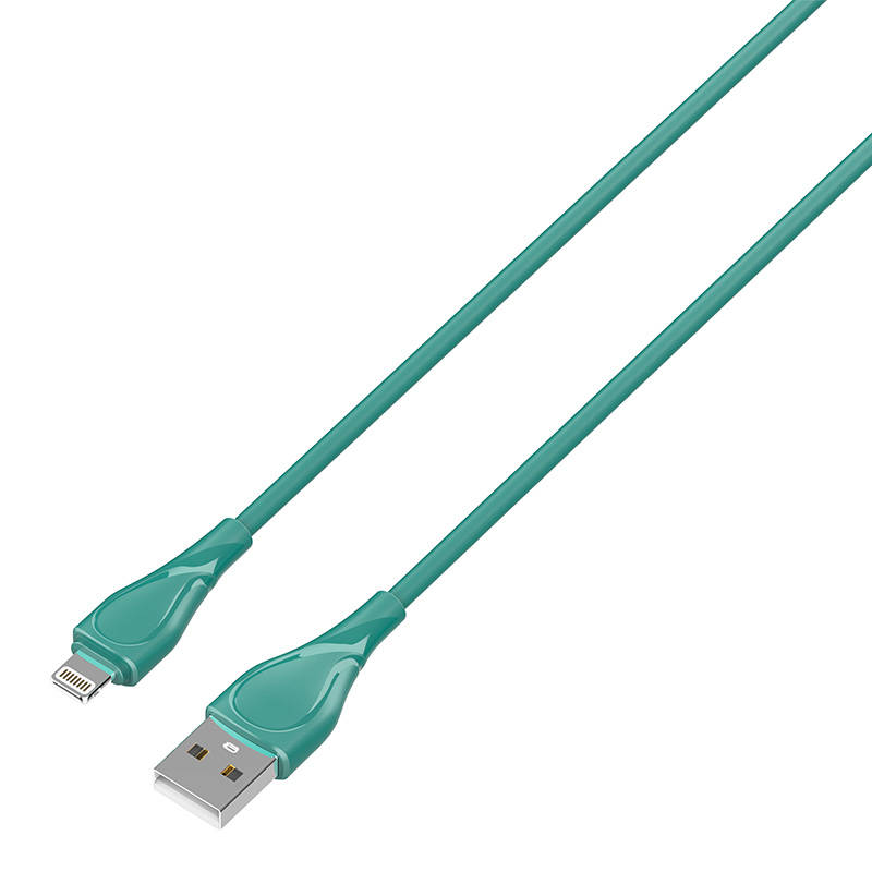 Lightning kabel LDNIO LS612 25W, 2m (zeleni)