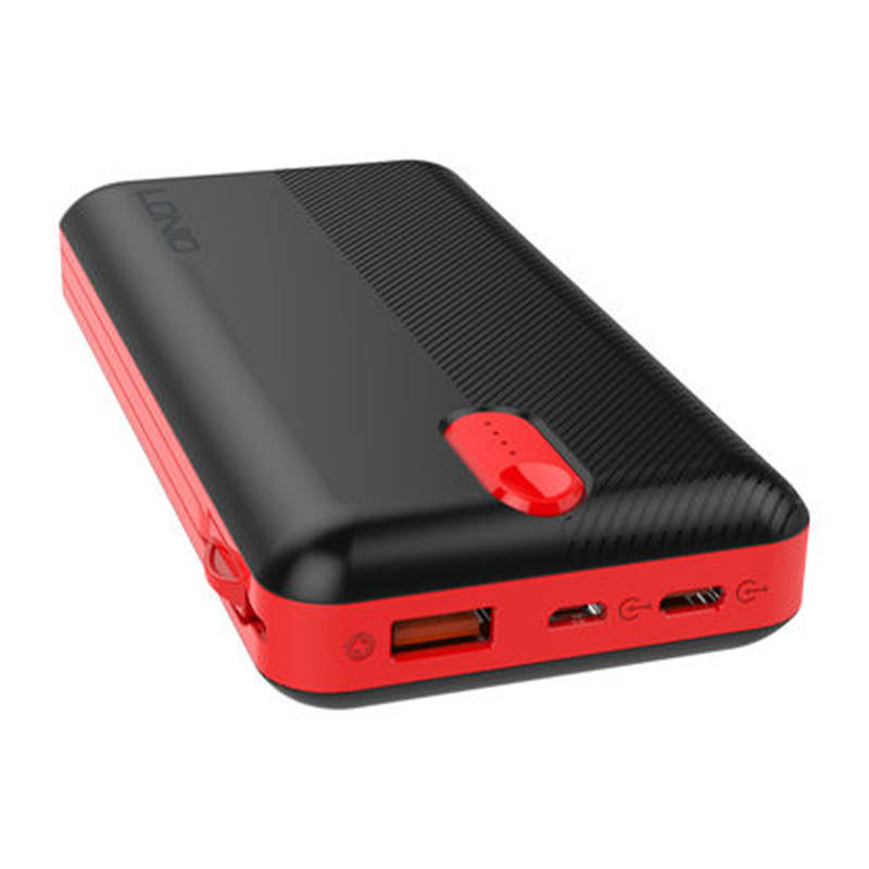 Powerbank LDNIO PL1013, 10000mAh + 3u1 kabel (crni)