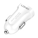 Auto punjač LDNIO DL-C17, 1x USB, 12W + Micro USB kabel (bijeli)