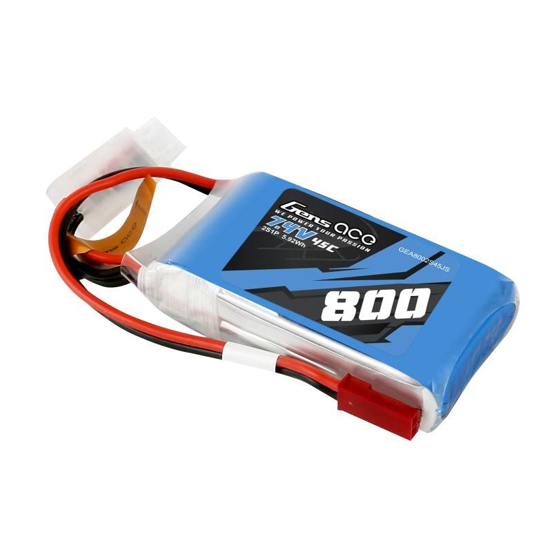 Baterija GensAce LiPo 800mAh 7.4V 45C 2S1P