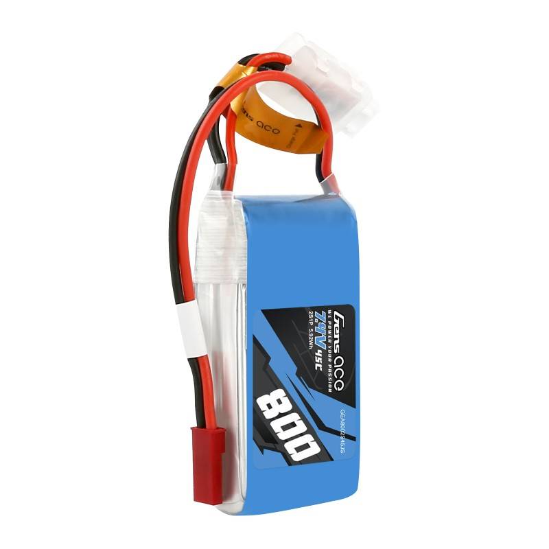 Baterija GensAce LiPo 800mAh 7.4V 45C 2S1P