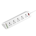 LDNIO SC10610 razdjelnik s 10 AC utičnica, 5x USB, 1x USB-C, 2500W, EU/US, 2m (bijeli)