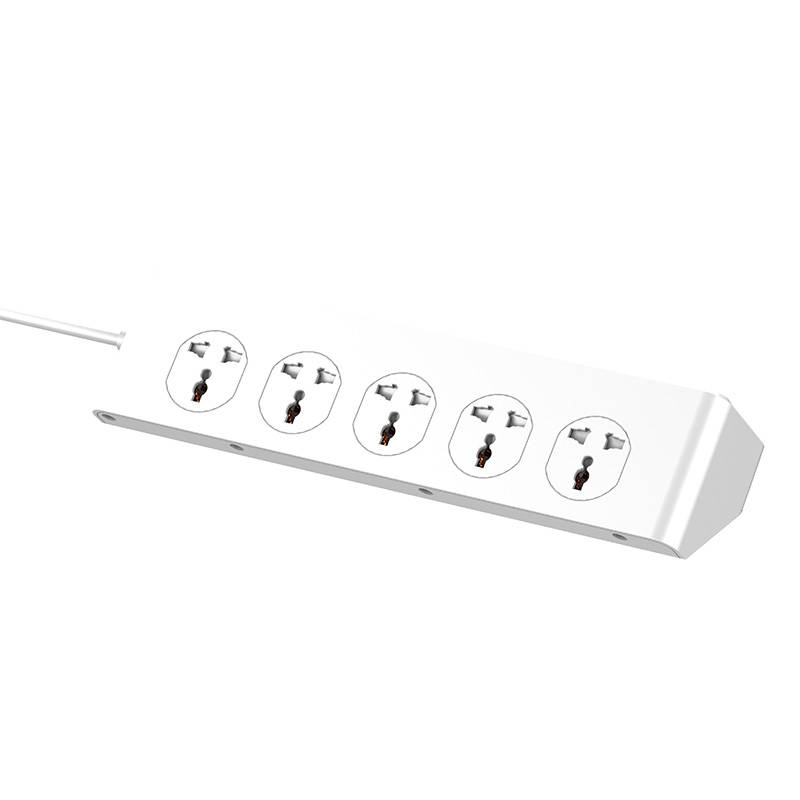 LDNIO SC10610 razdjelnik s 10 AC utičnica, 5x USB, 1x USB-C, 2500W, EU/US, 2m (bijeli)