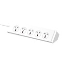 LDNIO SC10610 razdjelnik s 10 AC utičnica, 5x USB, 1x USB-C, 2500W, EU/US, 2m (bijeli)