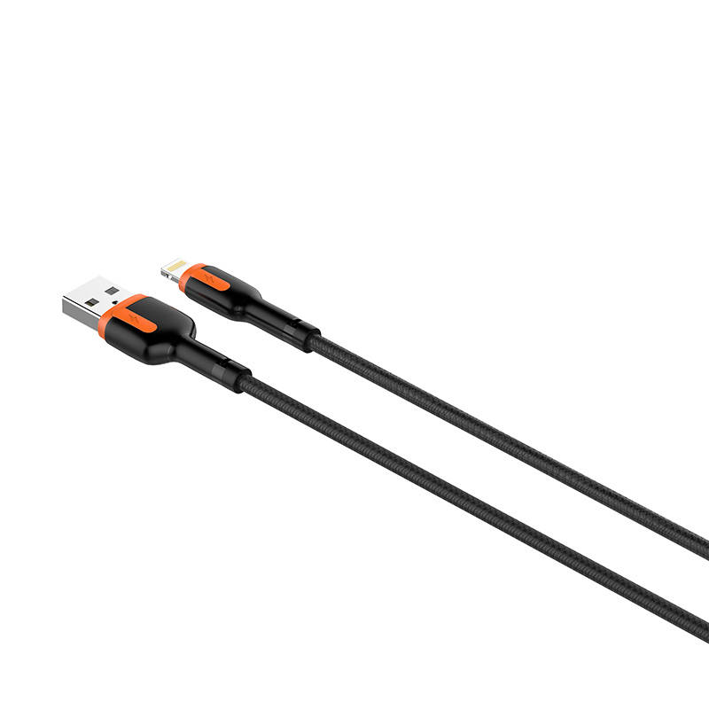 LDNIO LS531, USB - Lightning 1m kabel (sivo-narančasti)