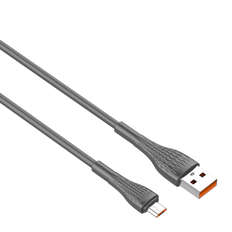 LDNIO LS671 USB - Micro USB 1m, 30W kabel (sivo)