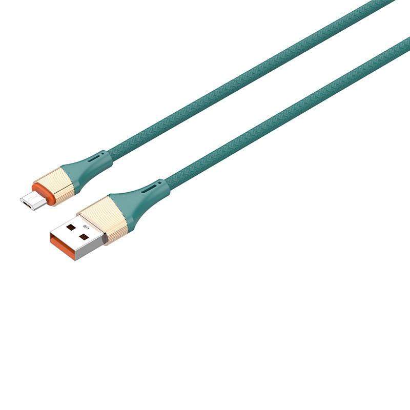 LDNIO LS632 USB - Micro USB 2m, 30W kabel (zeleni)