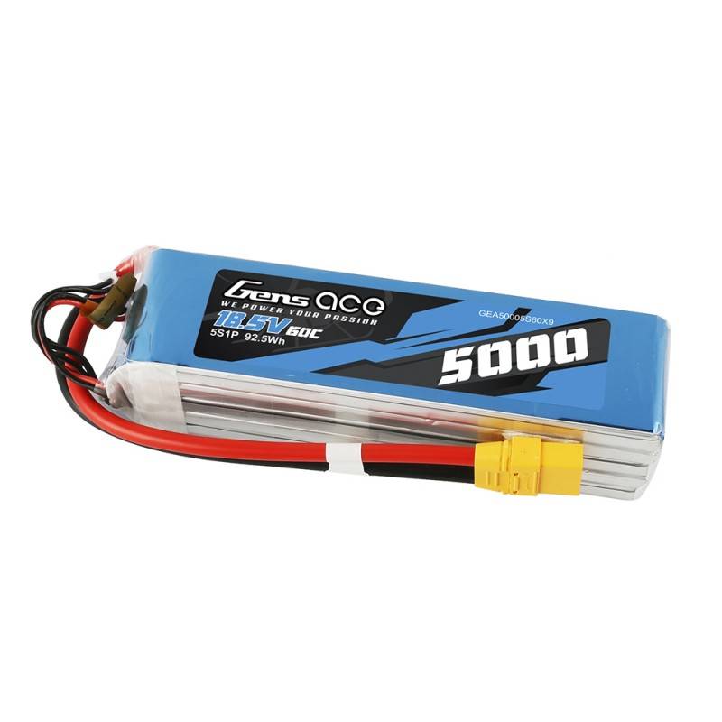 Baterija LiPo Gens Ace Bashing 5000mAh 18.5V 60C 5S1P - XT90