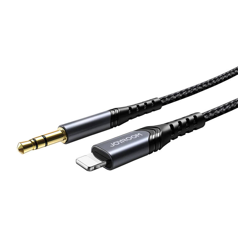 Priključni audio kabel 3,5 mm Lightning 2 m Joyroom SY-A02 (crni)