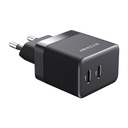 Zidni punjač Blitzwolf BW-S22, GaN, 2x USB-C, 35W (crni)