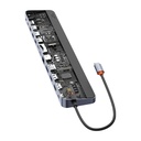 Hub 12w1 Baseus EliteJoy Gen2 serija USB-C do 2xHDMI+ 3xUSB 3.0+ PD+ DP+ SD/TF+ RJ45+Type-C+ 3,5 mm (tamno siva)